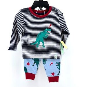 Lilly & Sid Baby Boy Dinosaur Jogger Set New!